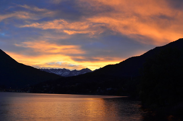 Sunset over Lake Mergozzo