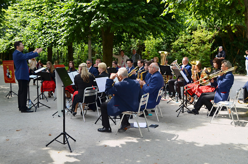 Brass band, Mirabell Gardens, Salzburg, Austria