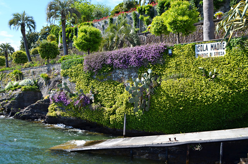 Jetty Isola Madre, gardens, Lake Maggiore, Italy