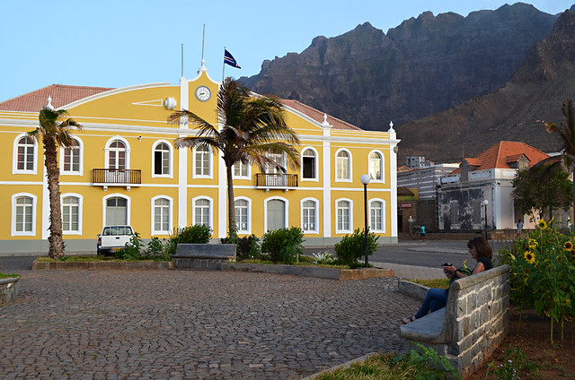 Wifi in the square, Punto do Sol, Santo Antao, Cape Verde