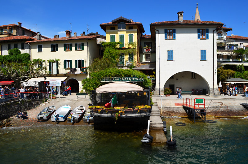 Jetty, Isola dei Pescatori, Lake Maggiore, Italy