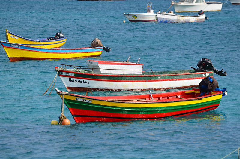 Fishing boats, Santa Maria, Sal, Cape Verde