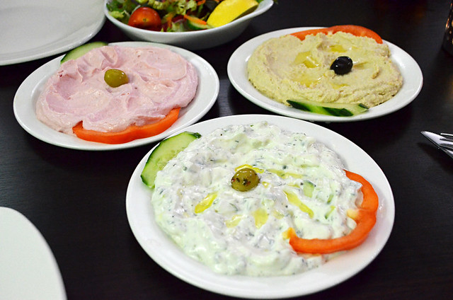 Hummus, Taramasalata and Tzatziki