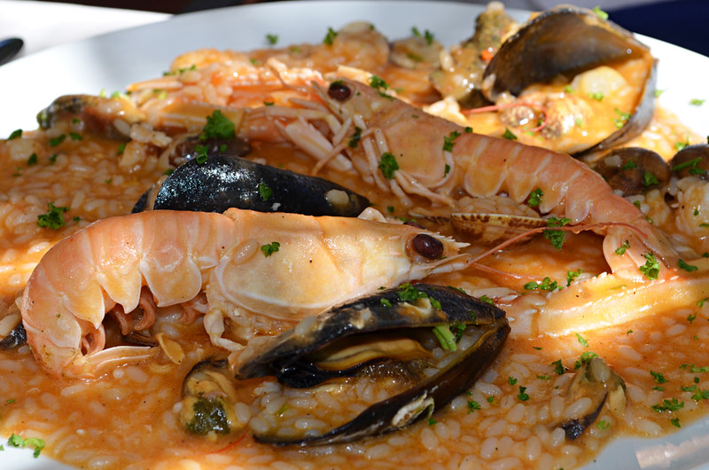 Seafood risotto, Zadar, Croatia