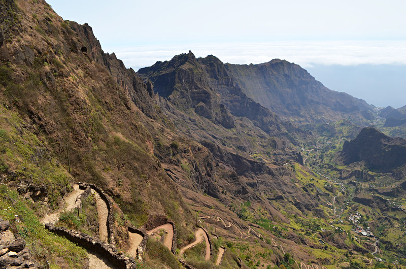 Looking over Ribeira do Paul Valley, Santo Antao, Cape Verde