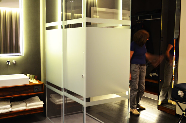 Glass shower cubicle, Hotel Relais, Bergamo