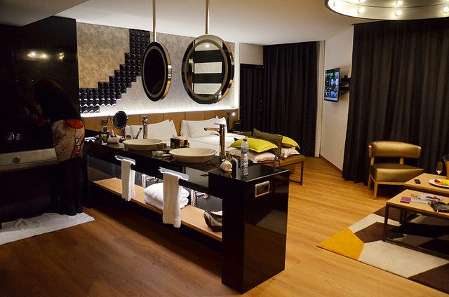 Bathroom in the bedroom, Hard Rock Hotel, Tenerife