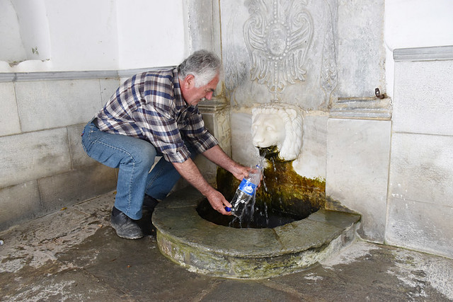 Local filling bottle from Sariza spring, Sariza circuit, Chora, Andros