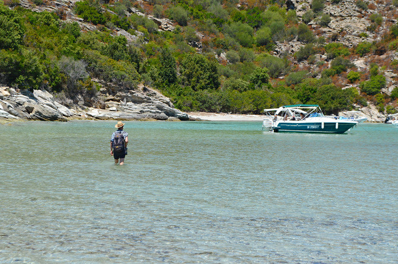 Estuary crossing, Coastal walk Saint Florent, Corsica