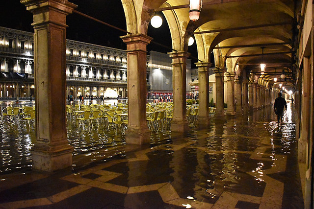 Piazza San Marcos flooded