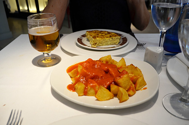 Papas bravas, Plaza Mayor, Madrid