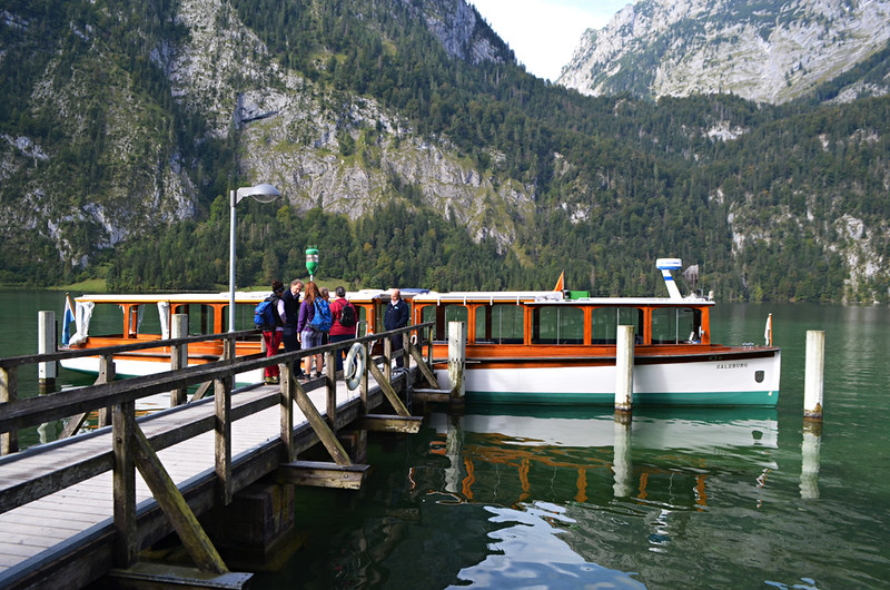 Electric boat to Salet, Konigssee, Bavaria