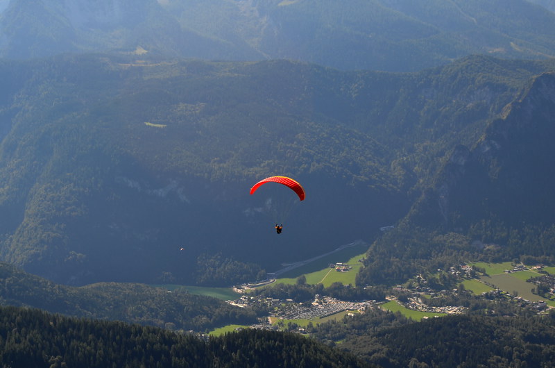 Paraglider over Berchtesgaden National Park