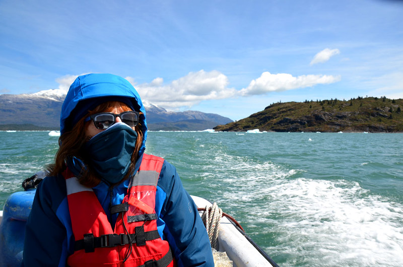 Sailing in the Patagonian ice fields, Chile