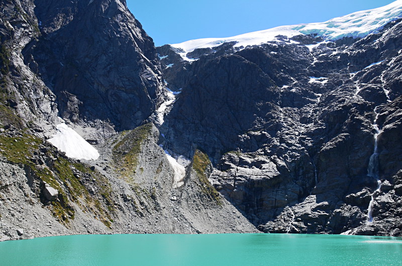 Glacier and lake, Enchanted Forest, Quelat, Chile