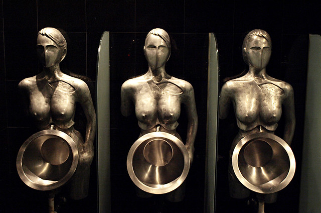 Nude urinals, Faro Chill Art, Costa Adeje, Tenerife