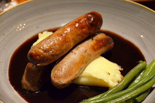 Bangers and mash, York, Britain