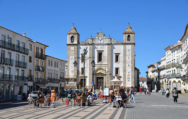 Main square, Evora, Portugal