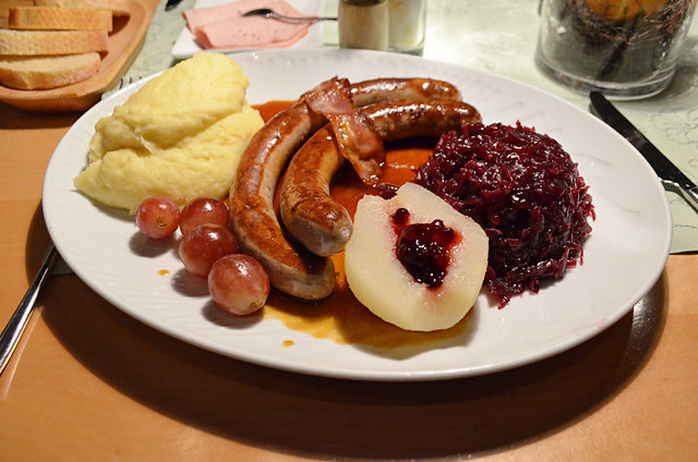 Wild boar sausages, Freiburg, Germany