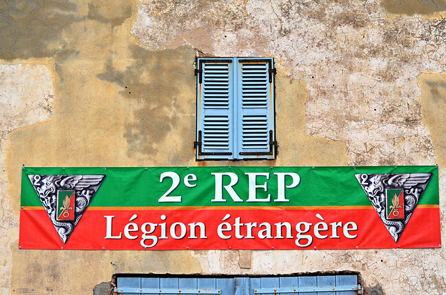 French Foreign Legion flag, the Citadel, Calvi, Corsica