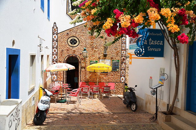 Narrow streets, Albufeira Old Town, Algarve