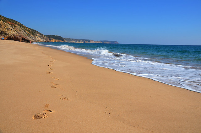Beach walking from Figueira, Algarve
