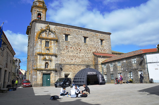 Start in Melide, Camino de Santiago, Galicia