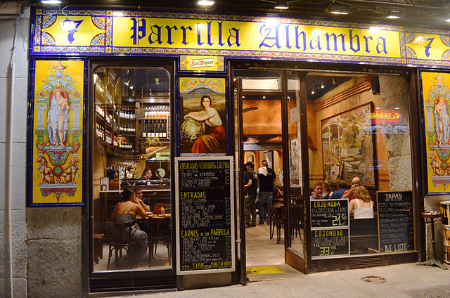 Parrilla Alhambra bar, Madrid