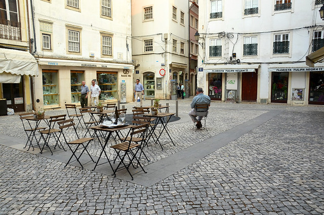 Small square in the old town, Coimbra