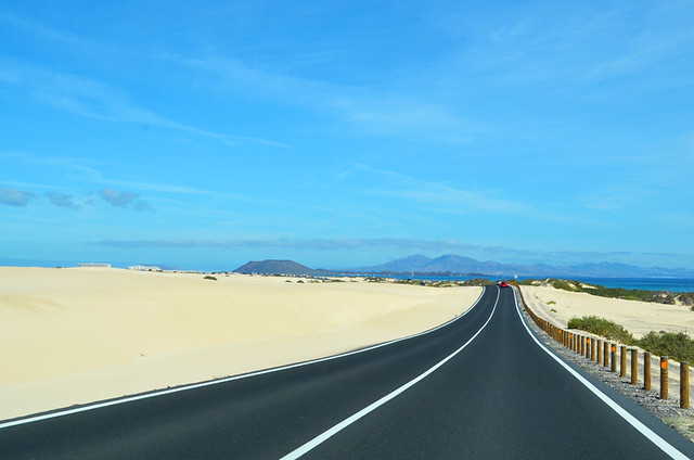 Driving on Fuerteventura