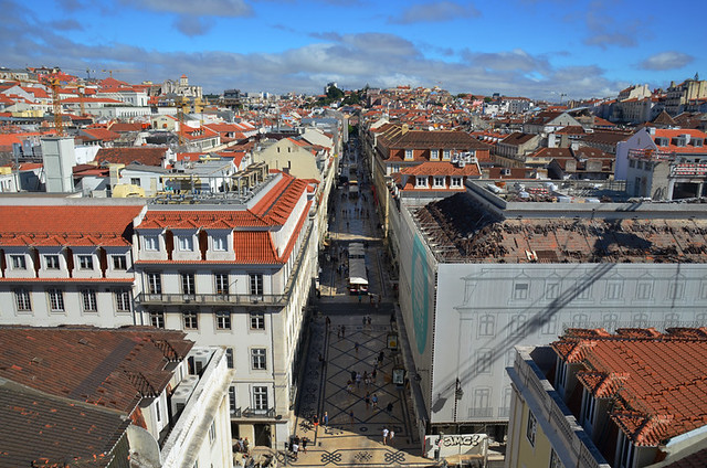 Looking across the centre of Lisbon.
