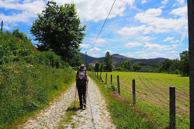 Cobbled lane on Pousada circuit