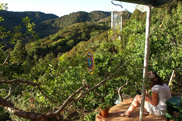 On Jo's terrace, La Gomera