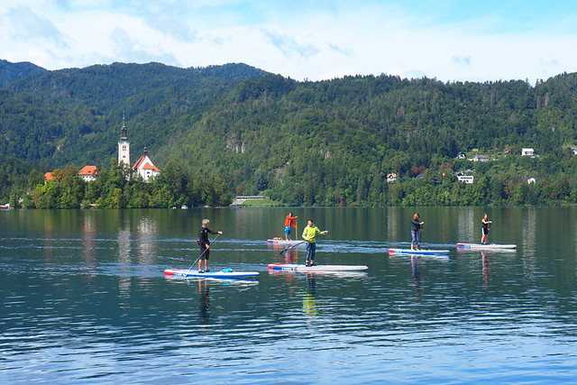 SUP, Lake Bled, Slovenia