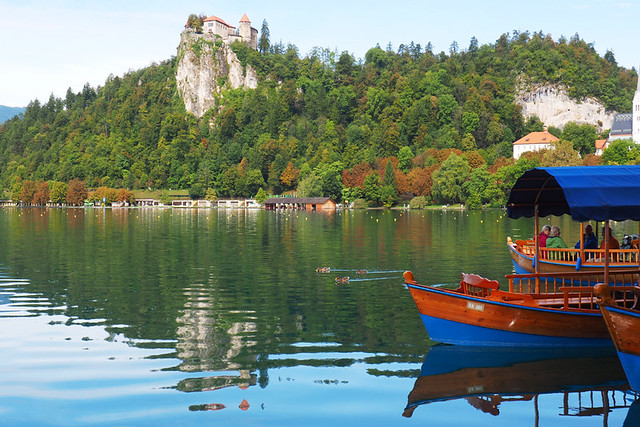 Pletna boat, Lake Bled, Slovenia