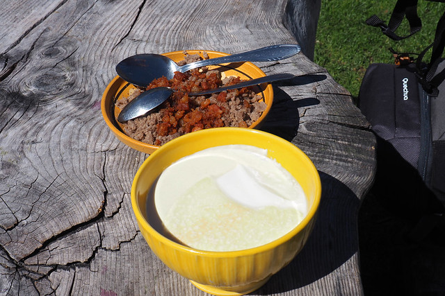 Buckwheat mush - 'restaurant' at Velika Planina