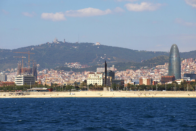 Barcelona from the sea