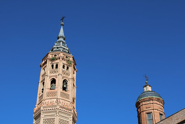 Mudejar tower of Santa María la Mayor, Calatayud, Spain