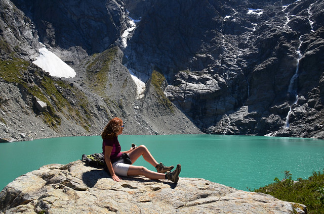 Glacial lake at the Enchanted Forest, Chile