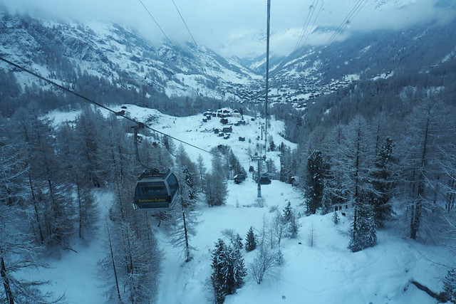 Cable cars, Zermatt, Switzerland