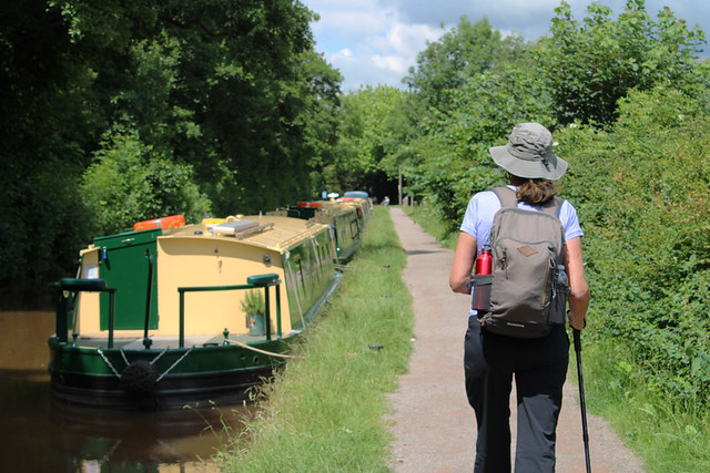 Walking in sunshine, Monmouthshire and Brecon Canal, Wales