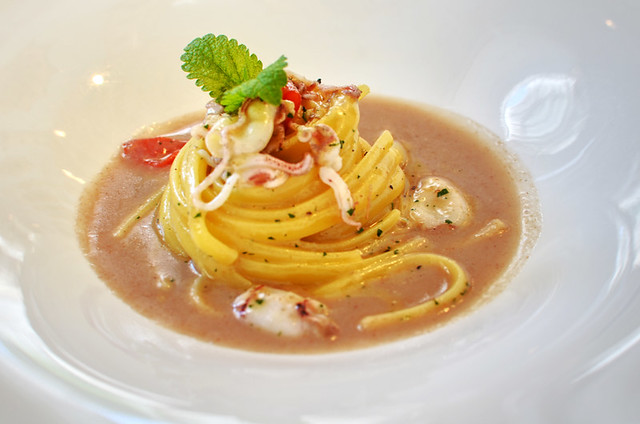Michelin star Italian cuisine, Lake Orta, Italy