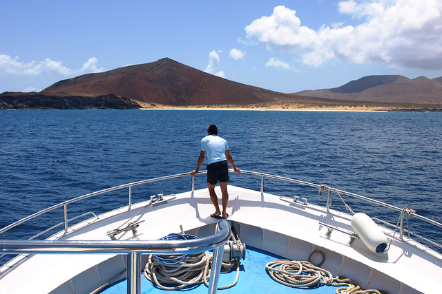 Sailing to La Graciosa, Lanzarote