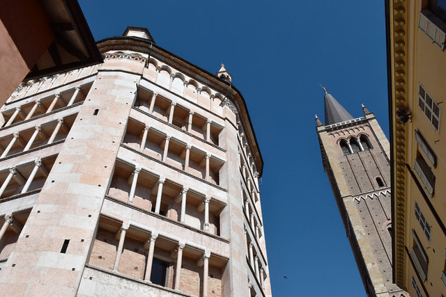 The Duomo and Baptistry, Parma, Emilia Romagna, Italy