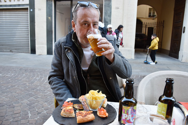 Enjoying an aperitif, Parma, Emilia Romagna