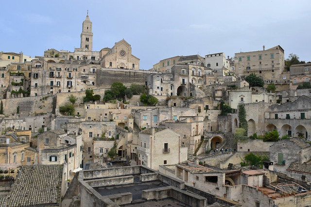 The Sassi, a maze of alleys and steps,Matera