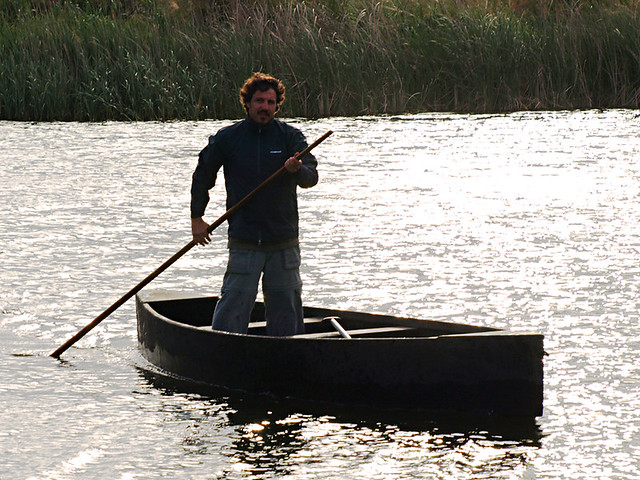 Punting on the Wetlands of the Delta del Ebro, Catalonia