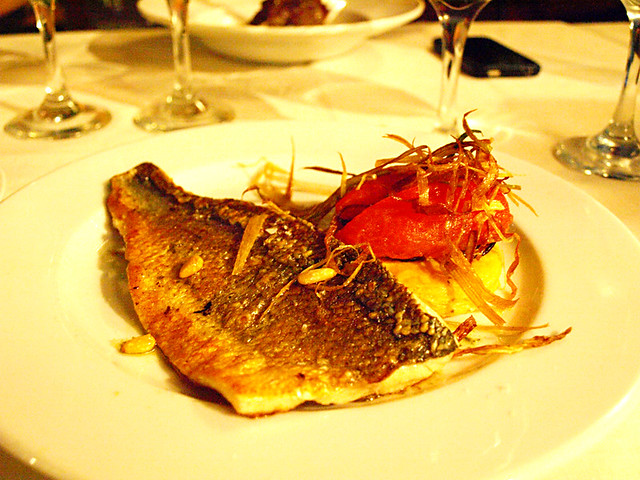 Sea Bass at Attic, Barcelona