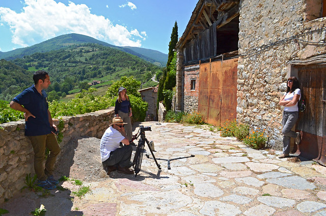 70s Album Cover Moment with Andy, Bob, Karen, Kino in The Pyrenees, Spain