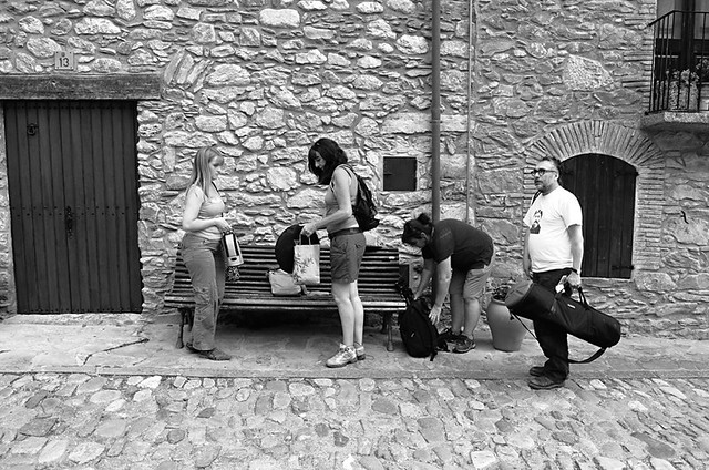 Bob, Karen, Alison and Andy, Beget, Pyrenees, Spain